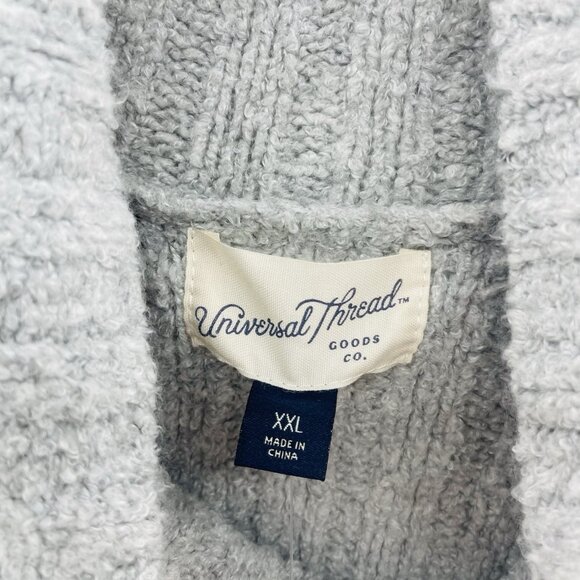 Universal Thread Womens Size XXL Turtleneck Tunic Pullover Sweater in Light Gray - Picture 5 of 7